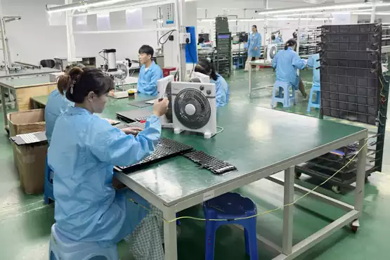 Zhuhai Hengcang keyboard production—post-soldering circuit test (avoiding poor contact)