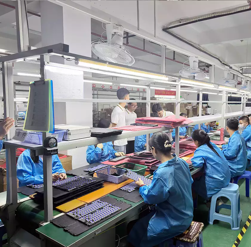 Assembly line of Zhuhai Hengcang commercial keyboard