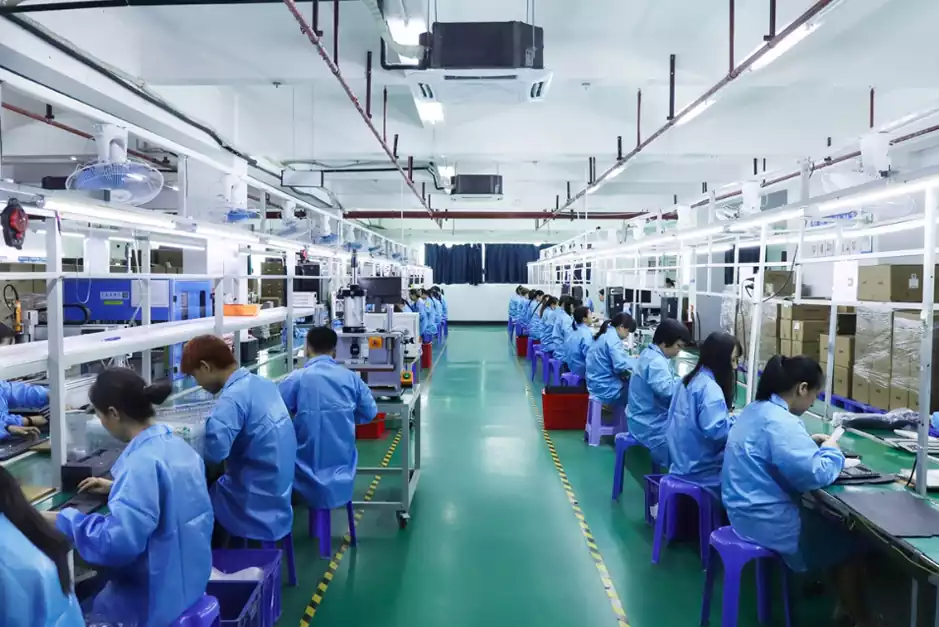 Zhuhai Hengcang e-sports keyboard production—mechanical switch automatic installation (tactile consistency control)