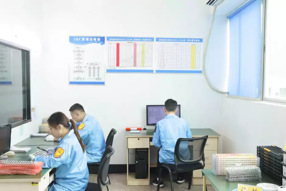 Zhuhai Hengcang keyboard production/inspection link (raw material control/process monitoring, ROHS/PAH compliant)